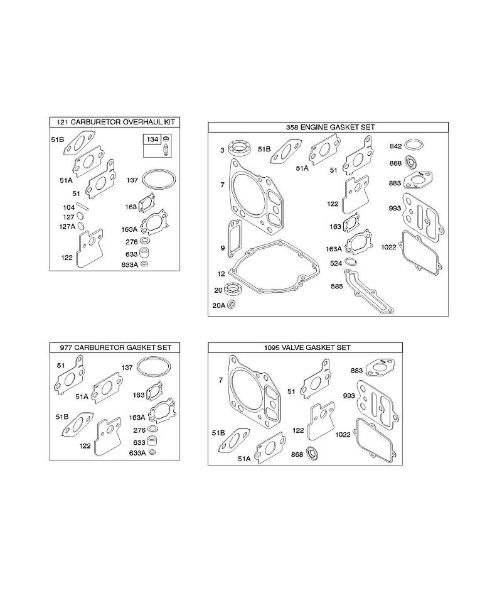 B&S - 12â  121602-0379-E1 G - Jogos/conjuntos de juntas da marca Stihl