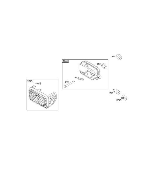 B&S - 12â  122Q02-0169-B1 G - Sistema de escape da marca Stihl