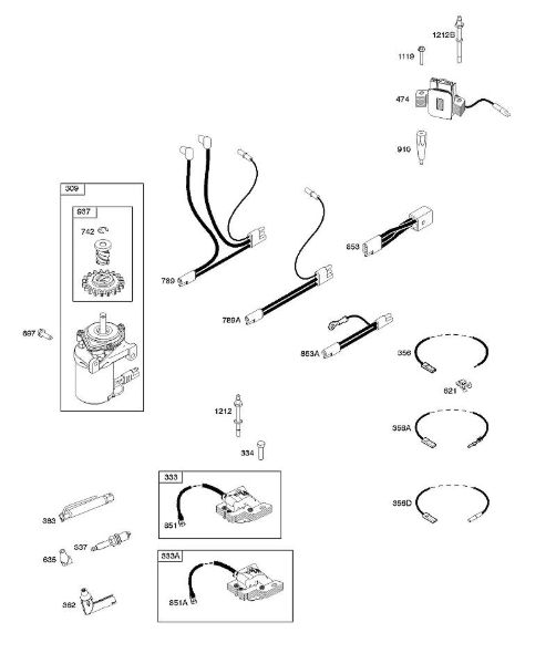 B&S - 12â  122Q02-0169-H1 J - Ignição da marca Stihl