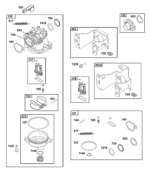 B&S - 12â  123P02-0067-H1 C - BLOCO DO CARBURADOR da marca Stihl
