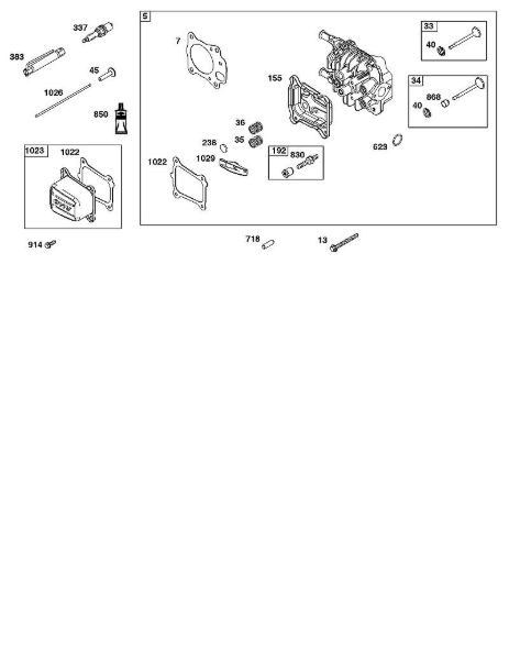 B&S - 12â  123P02-0067-H1 H - BLOCO DA CABEÃ‡A DO CILINDRO da marca Stihl