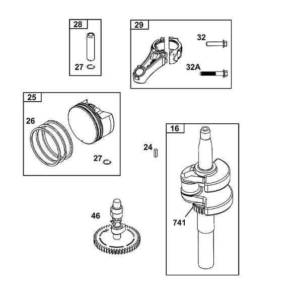 B&S - 12â  125P02-0087-F1 F - BLOCO DA CAMBOTA da marca Stihl
