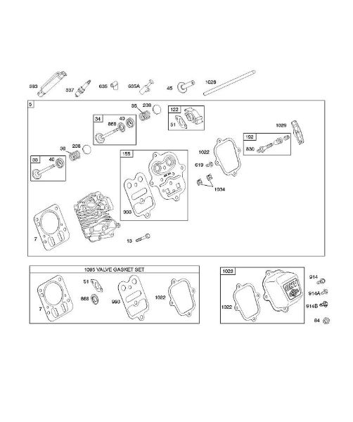 B&S - 12â  126392-0274-E1 F - Cabeça do cilindro da marca Stihl