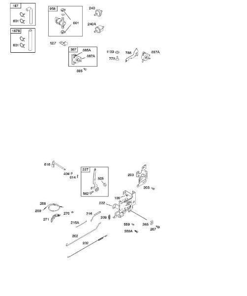 B&S - 21â  21B807-0137-B1 E - Elementos de comando, alimentação de combustível, mola do regulador da marca Stihl