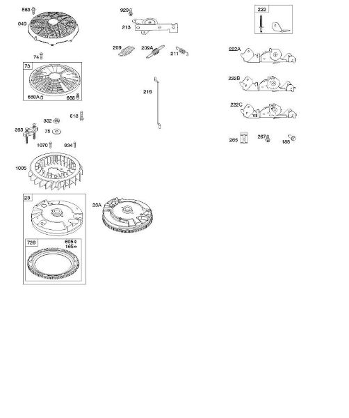 B&S - 40â  401577-0124-B1 H - Roda volante, regulador da marca Stihl
