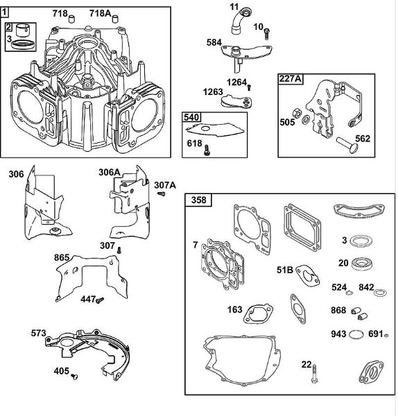 B&S - 40â  40R577-0002-H5 G - BLOCO DO CILINDRO da marca Stihl