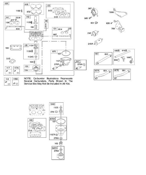 B&S - 44â  445577-5138-B1 C - Carburador, alimentação de combustível da marca Stihl