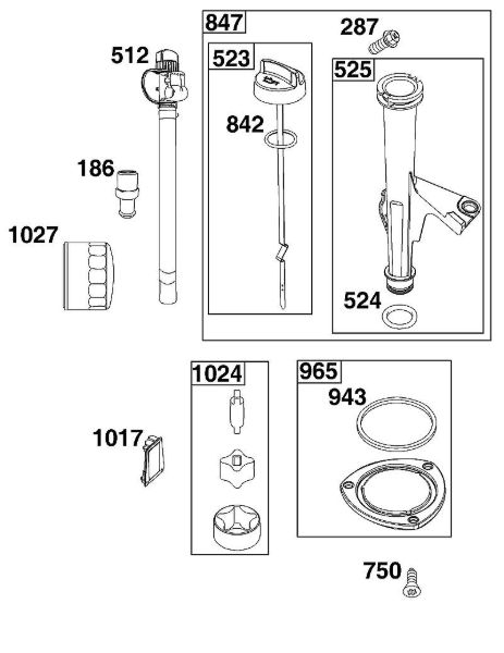 B&S - 44â  44S977-0046-G1 J - BLOCO DA LUBRIFICAÃ‡ÃƒO da marca Stihl