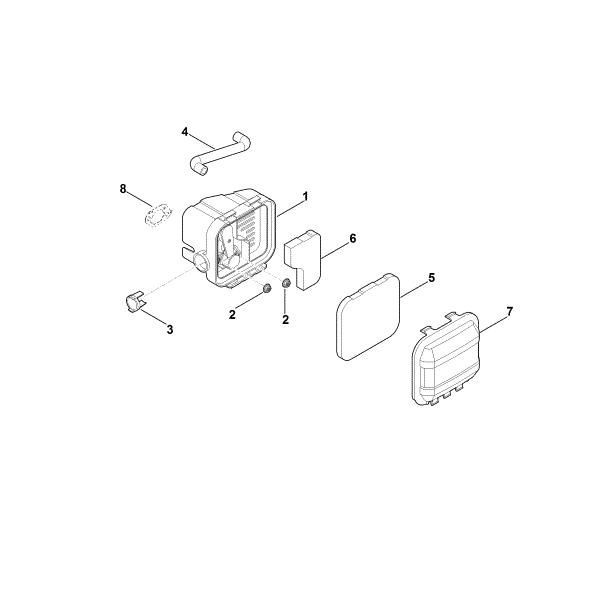 Imagem de B - Filtro de ar EVC 200.1 (EVC200-0002)