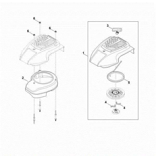 Imagem de K - Sistema de arranque, cárter do ventilador EVC 200.2 (EVC200-0003)