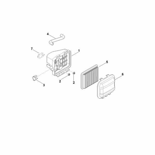Imagem de B - Filtro de ar EVC 200.3 C (EVC200-0006)
