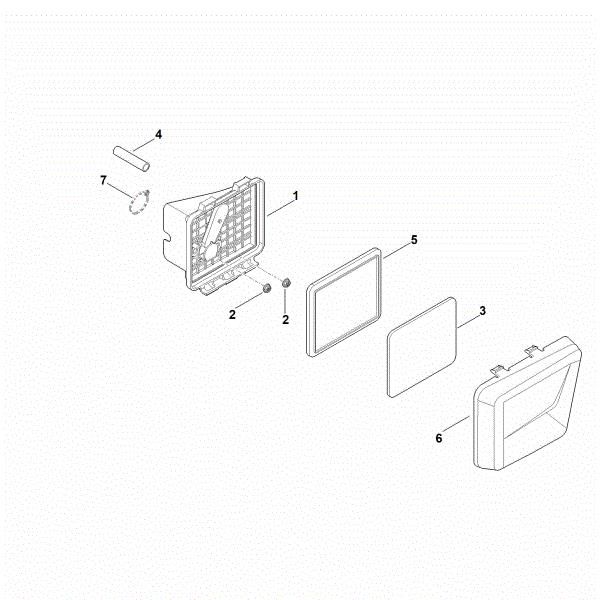 Imagem de B - Filtro de ar EVC 300.0 (EVC300-0001)
