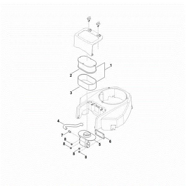 Imagem de B - Filtro de ar EVC 7000.0 (EVC7000-0001)