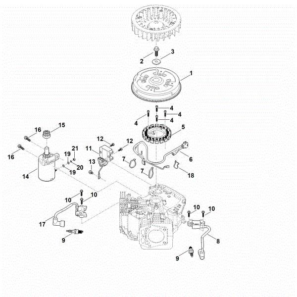Imagem de D - Sistema de ignição, motor de arranque, roda volante EVC 7000.0 (EVC7000-0001)