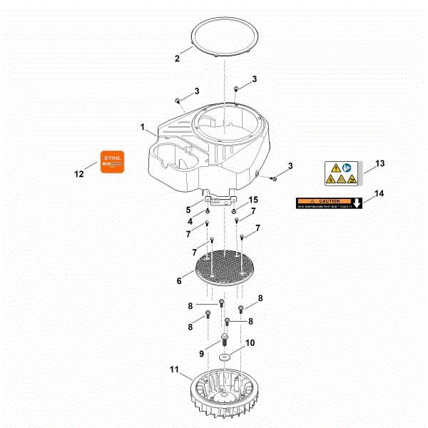 Imagem de C - Caixa do ventilador EVC 8000.0 (EVC8000-0001)
