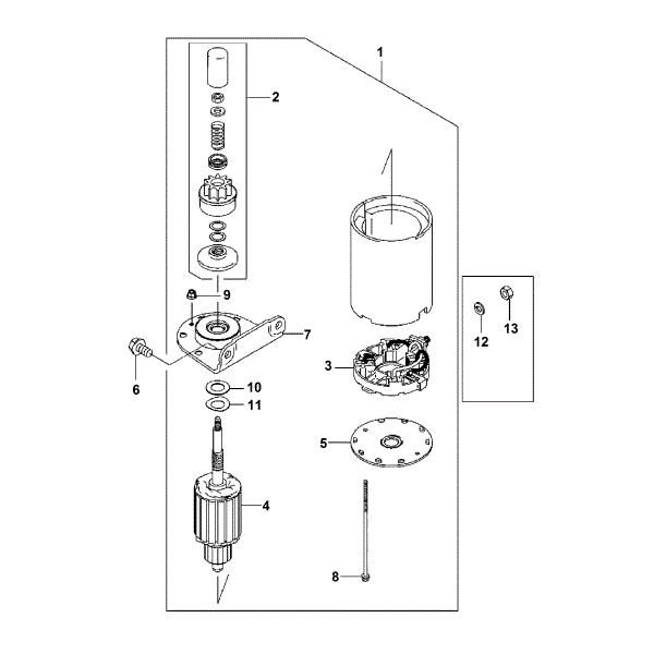 Imagem de L - Motor de arranque FH580V-AS51