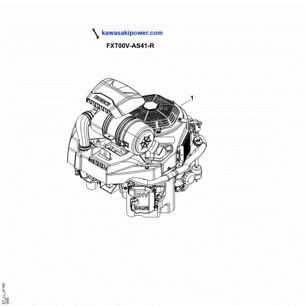 Imagem de A - Peças sobressalentes do motor FXT00V-AS41-R