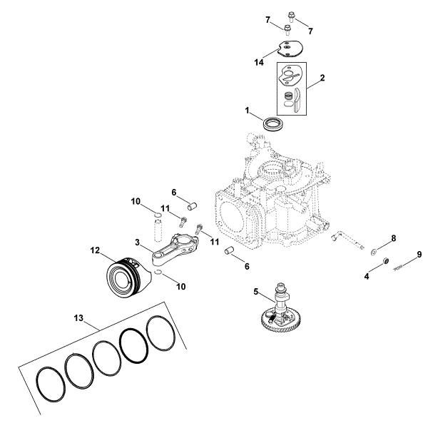 Imagem de C - Veio de excêntricos XT-675 (XT675-2046)