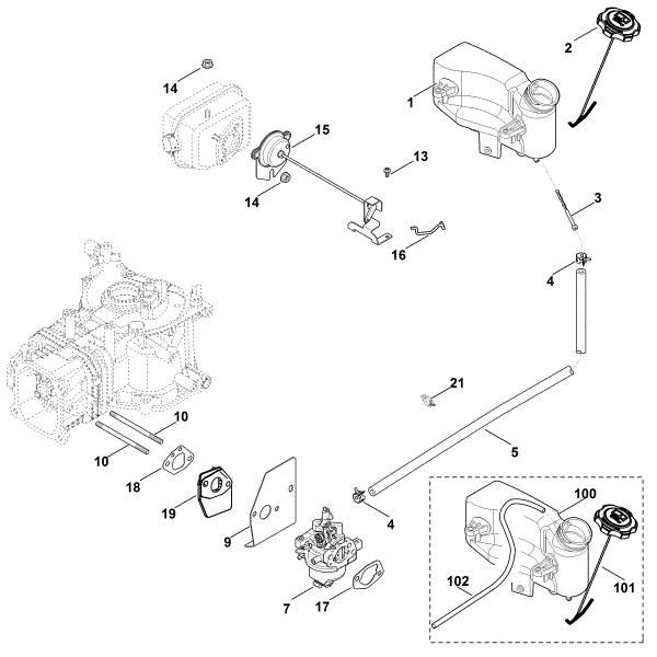 Imagem de G - Carburador, conduta do combustível XT-675 (XT675-3098)