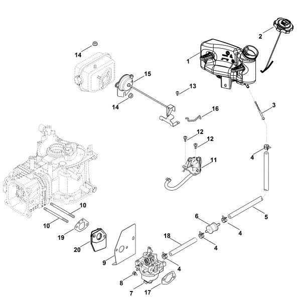 Imagem de G - Carburador, conduta do combustível XT-800 (XT800-0032)