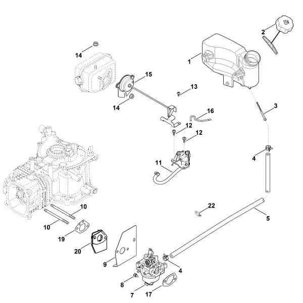 Imagem de G - Carburador, conduta do combustível XT-800 (XT800-3086)