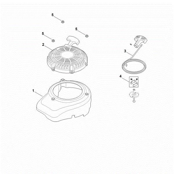 Imagem de L - Tampa do ventilador, dispositivo de arranque XT-800 (XT800-3086)