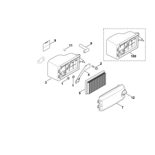 Imagem de B - Filtro de ar XT-800 (XT800-3088)