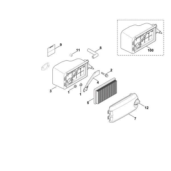 Imagem de B - Filtro de ar XT-800 (XT800-3089)