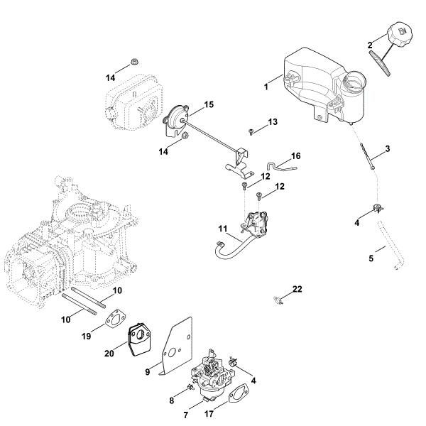 Imagem de G - Carburador, conduta do combustível XT-800 (XT800-3091)