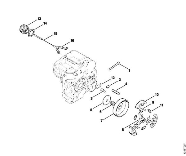 Moto-serras a gasolina (MS) 009 Q Embreagem da marca Stihl