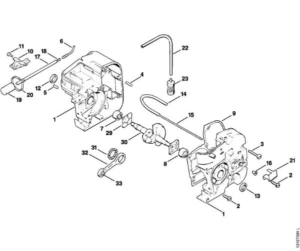 Moto-serras a gasolina (MS) 012 AVEQ Caixa da cambota da marca Stihl