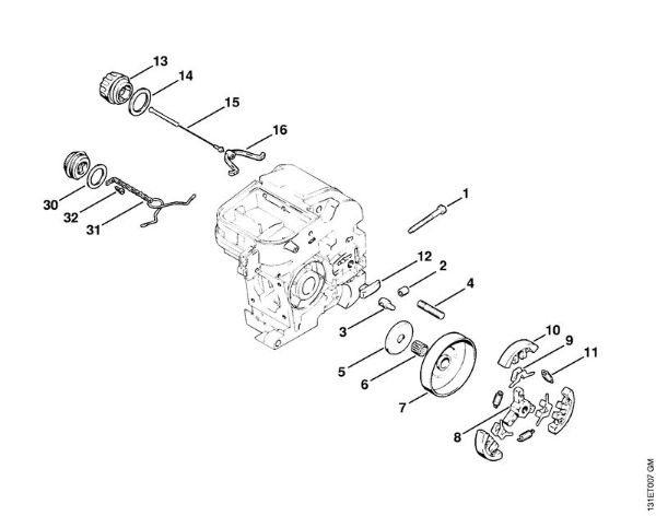 Moto-serras a gasolina (MS) 012 AVEQ Embreagem da marca Stihl