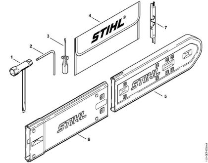 Moto-serras a gasolina (MS) 024 S Ferramentas, Acessórios especiais da marca Stihl