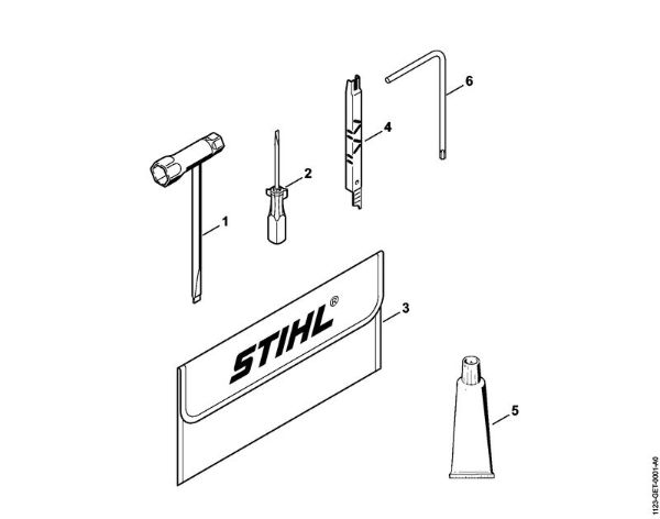 Moto-serras a gasolina (MS) 025 Ferramentas, Acessórios especiais da marca Stihl
