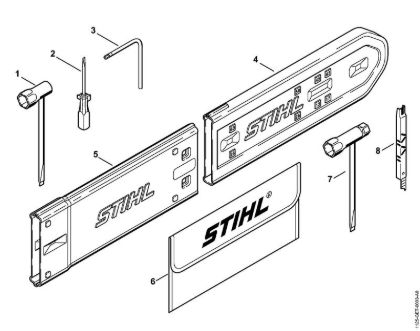 Moto-serras a gasolina (MS) 034 Ferramentas, Acessórios especiais da marca Stihl