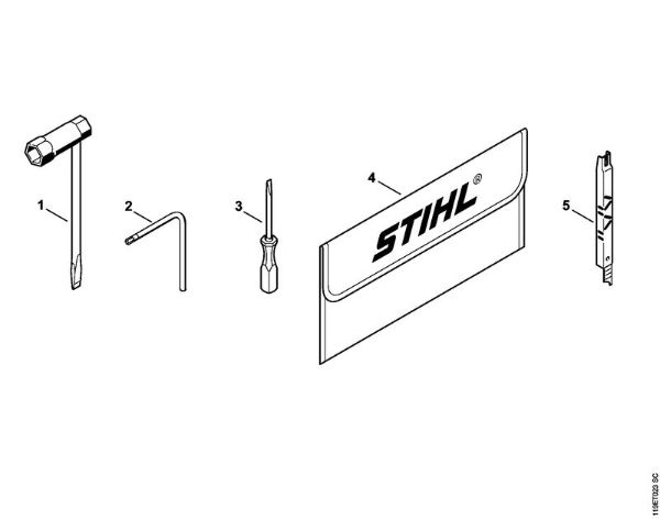 Moto-serras a gasolina (MS) 042 Ferramentas, Acessórios especiais da marca Stihl