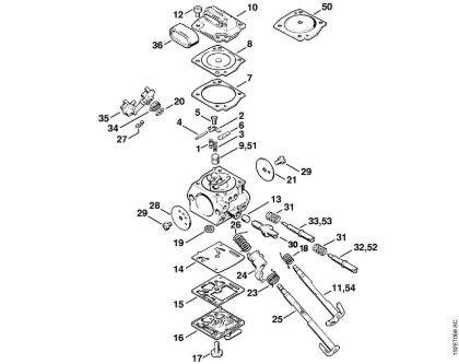 Moto-serras a gasolina (MS) 044 Carburador C3M-S12 transmissão automática de arranque da marca Stihl