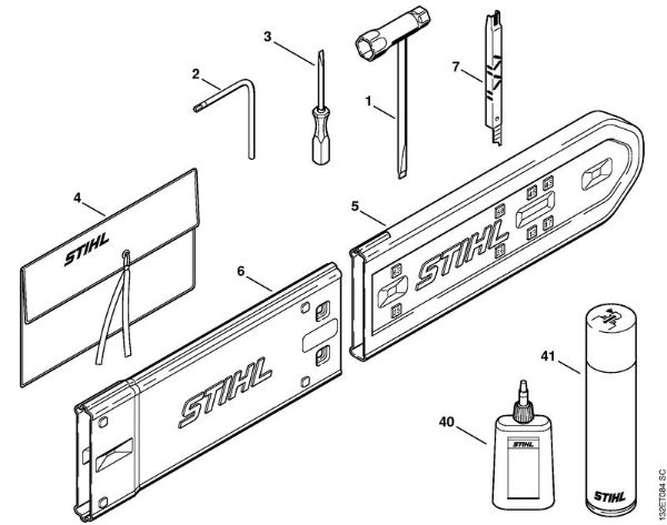 Moto-serras a gasolina (MS) 044 W Ferramentas, Acessórios especiais da marca Stihl