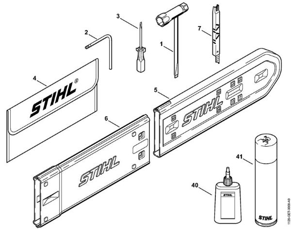 Moto-serras a gasolina (MS) 046 Ferramentas, Acessórios especiais da marca Stihl