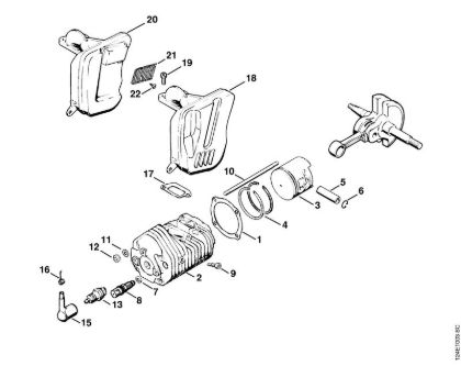 Moto-serras a gasolina (MS) 075 AVEQ Cilindro, Silenciador da marca Stihl