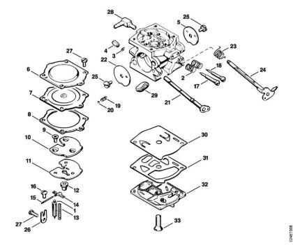 Moto-serras a gasolina (MS) 076 S Carburador WS-26 da marca Stihl