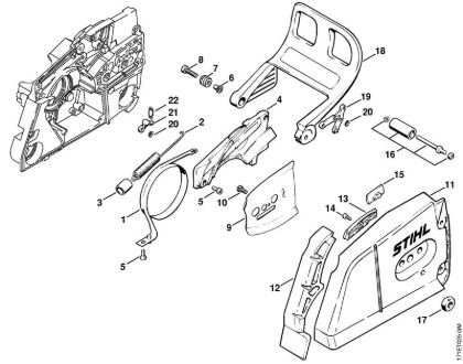 Moto-serras a gasolina (MS) 088 Freio da corrente da marca Stihl