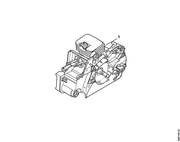 Moto-serras a gasolina (MS) MS 180 Numero da máquina da marca Stihl
