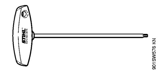 Moto-serras a gasolina (MS) MS 182 C-BE Chave de fenda T27x200 da marca Stihl