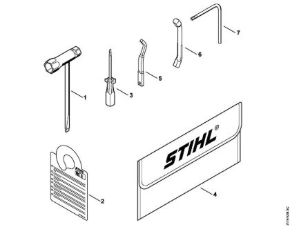 Moto-serras a gasolina (MS) MS 192 T Ferramentas, Acessórios especiais da marca Stihl