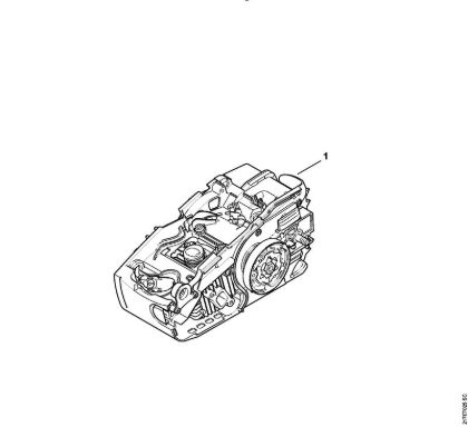 Moto-serras a gasolina (MS) MS 192 T Numero da máquina da marca Stihl