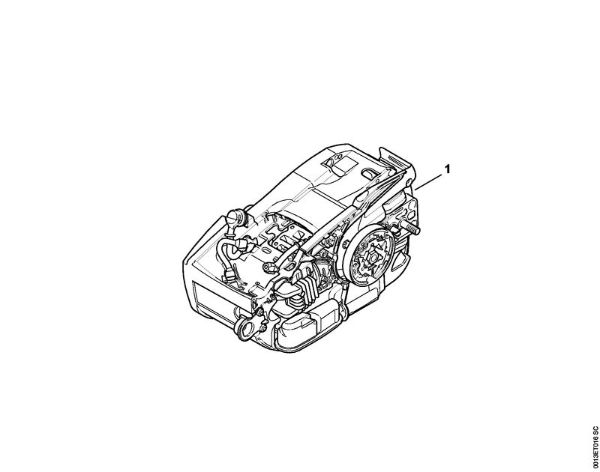 Moto-serras a gasolina (MS) MS 201 C-M Numero da máquina da marca Stihl