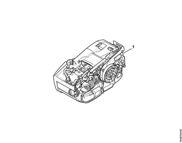 Moto-serras a gasolina (MS) MS 201 T Numero da máquina da marca Stihl