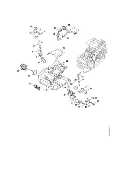 Imagem de Caixa do tanque MS 201 TC-M