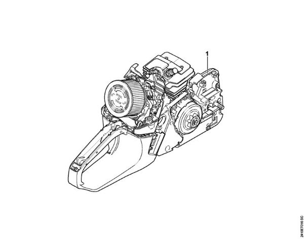 Moto-serras a gasolina (MS) MS 241 C-MQ Numero da máquina da marca Stihl